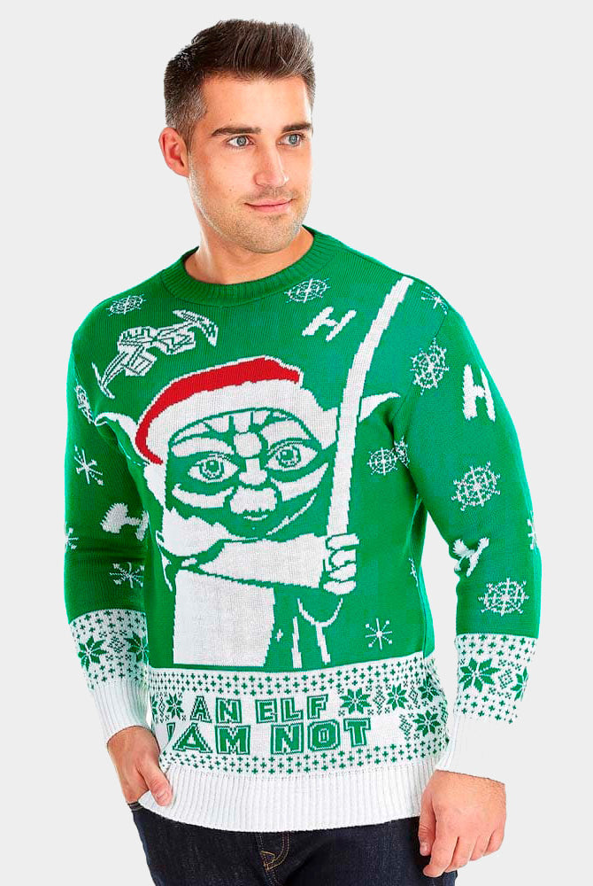Camisola de Natal Homem Mulher Star Wars I am Not an Elf