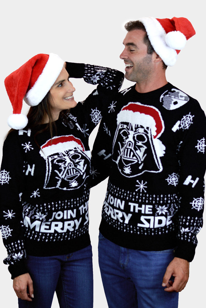 Camisola de Natal para Mulher e Homem Star Wars Join The Merry Side