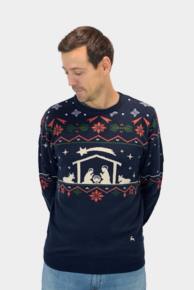 Camisola de Natal Homem Nativity