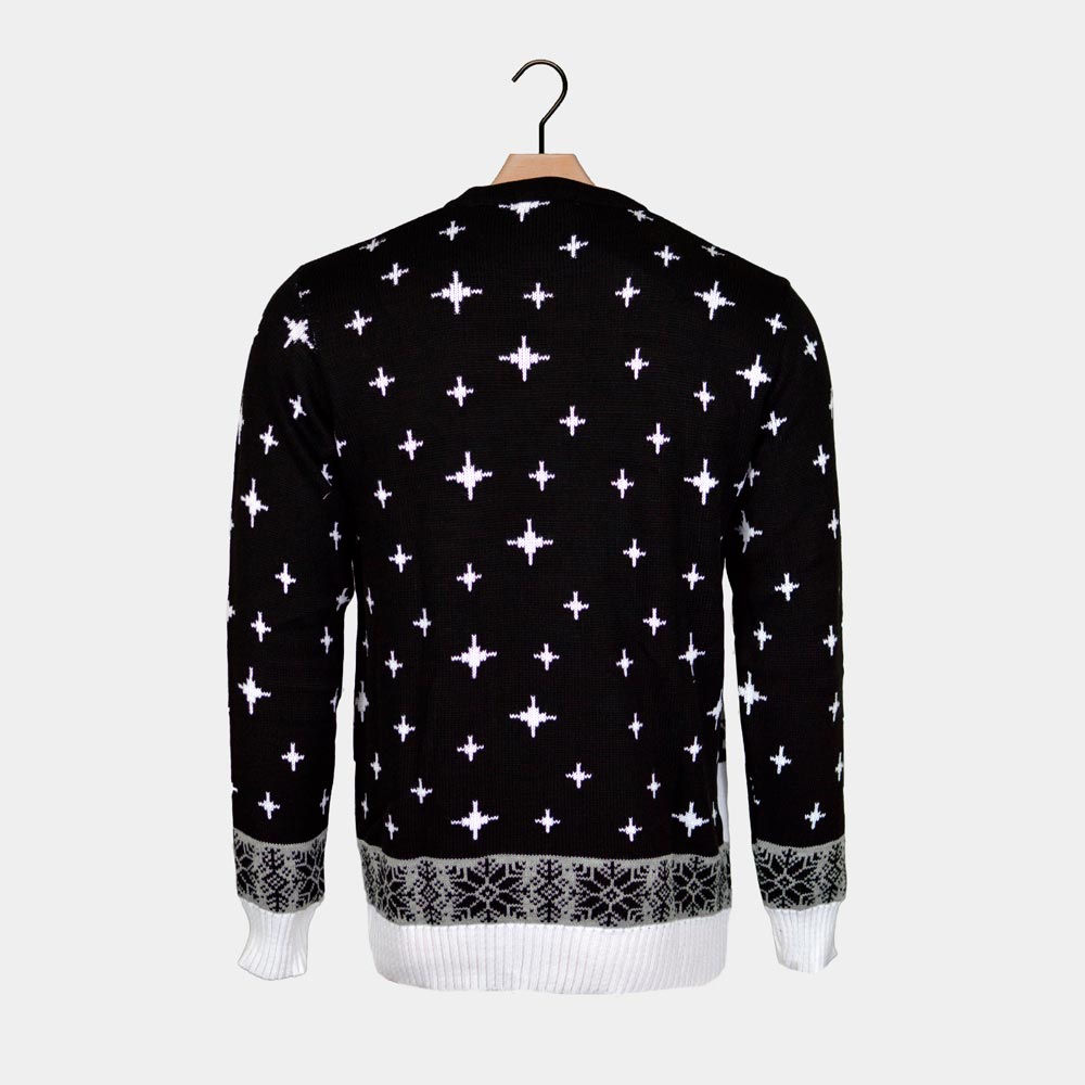 Camisola de Natal Homem Pai Natal Preso na Chaminé