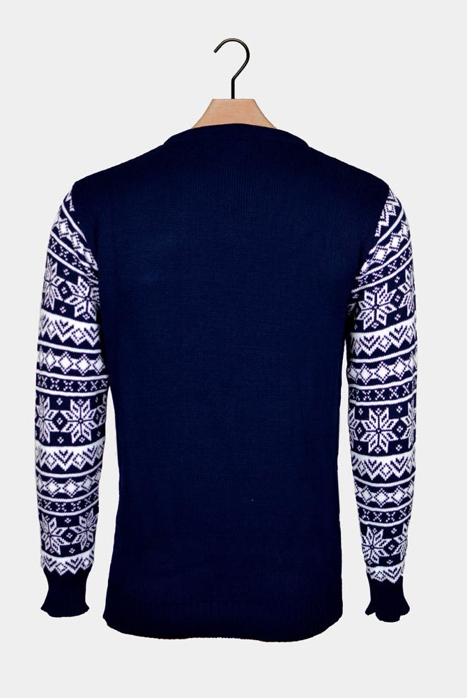 Camisola de Natal Casal Pista Ski Esquiadores