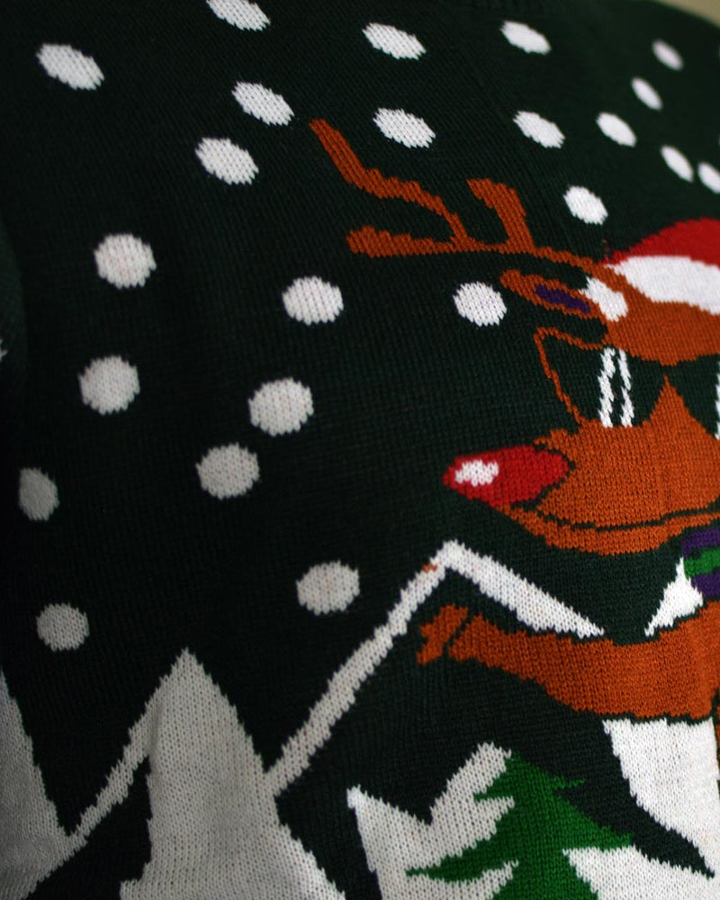 Camisola de Natal Rena com Moto de Neve Homem