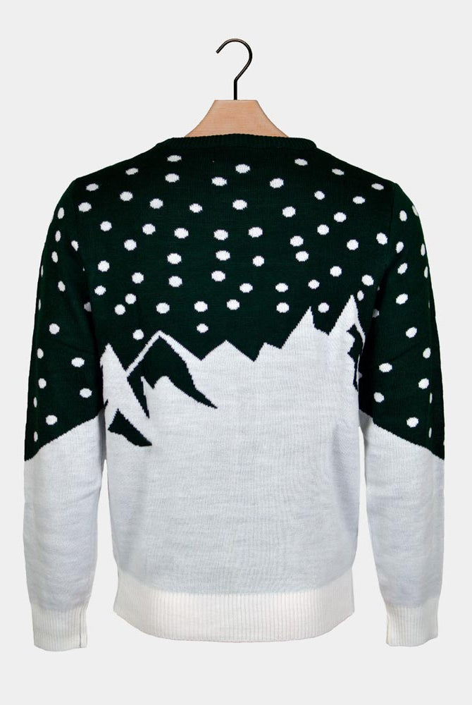 Camisola de Natal Rena com Moto de Neve Homem Mulher