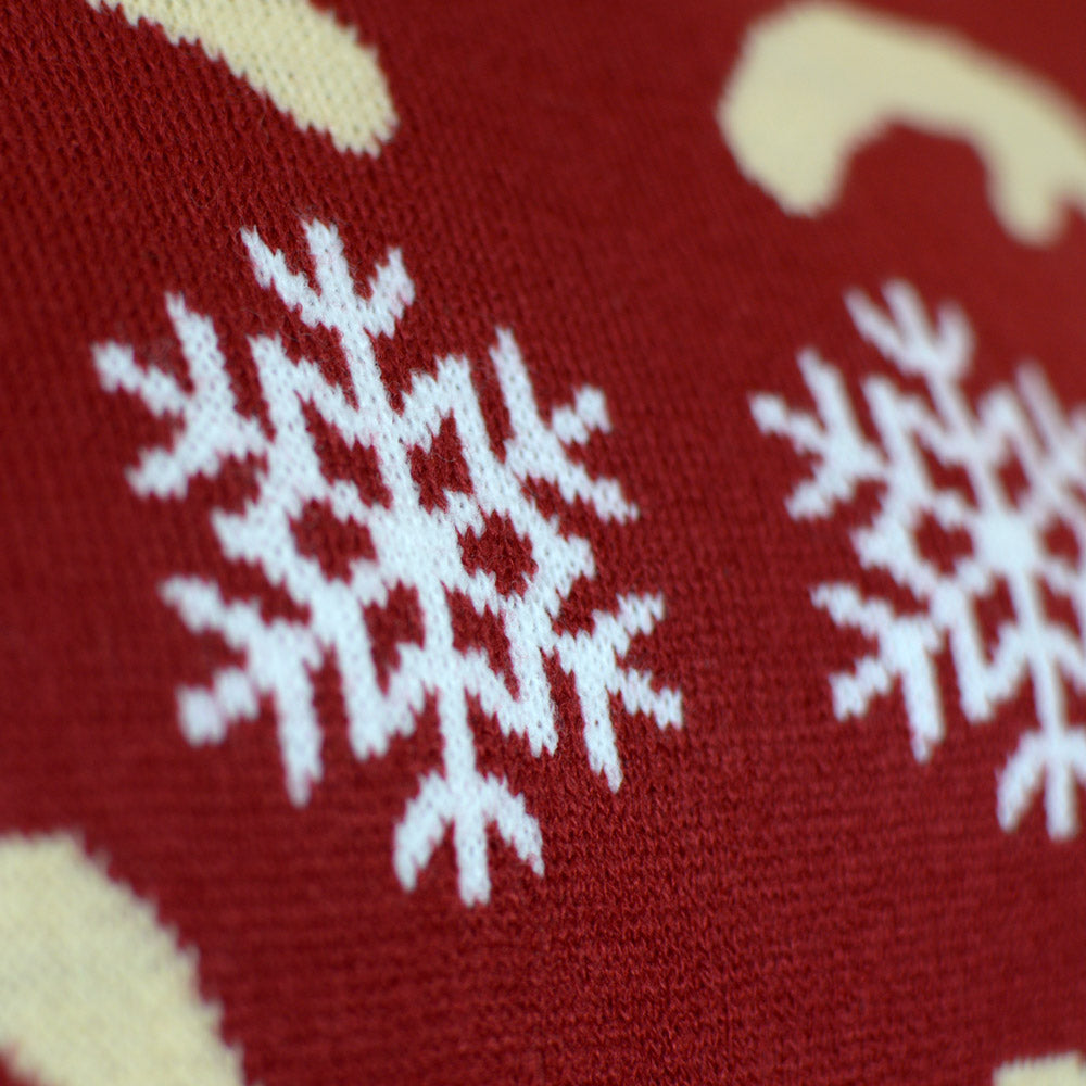 Camisola de Natal para Casal Vermelha