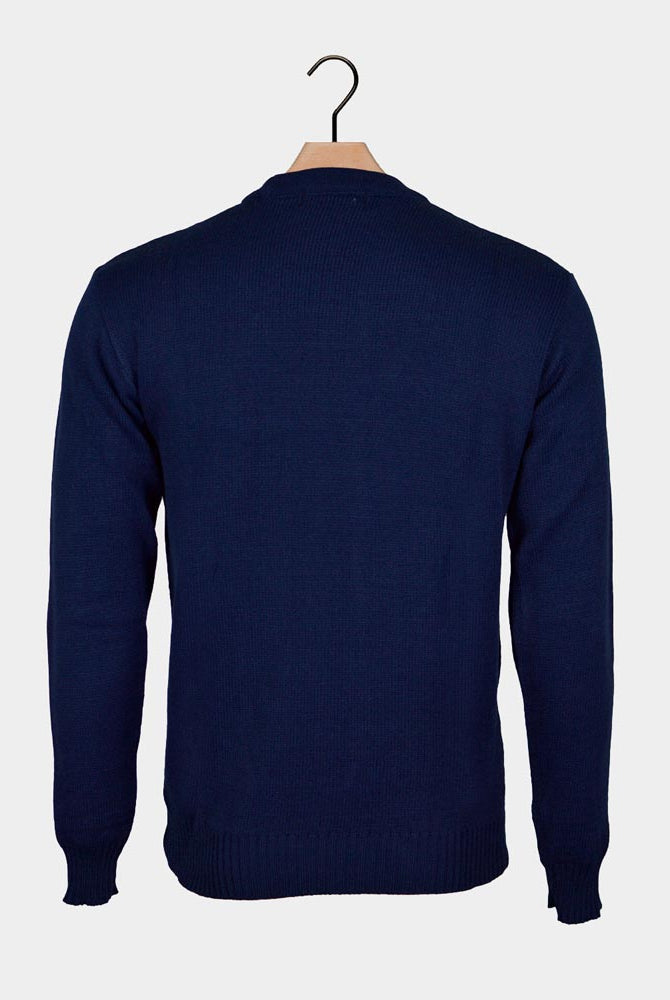 Camisola de Natal Casal Rena Vermelha e Azul
