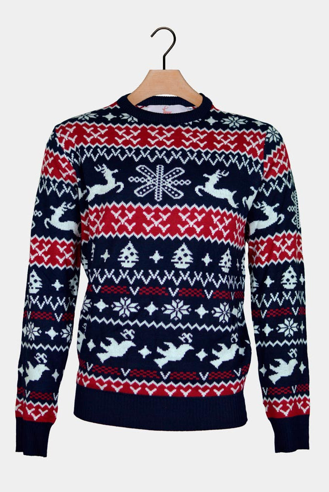 Camisola de Natal para Casal Renas e Motivos Natalinos
