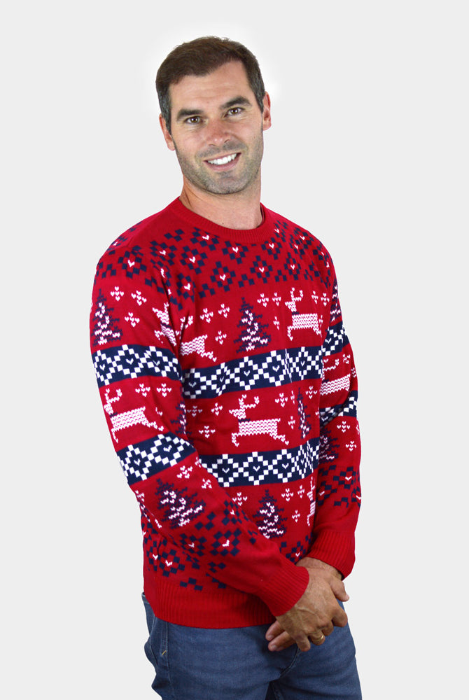 homem Camisola de Natal Vermelha Canadá