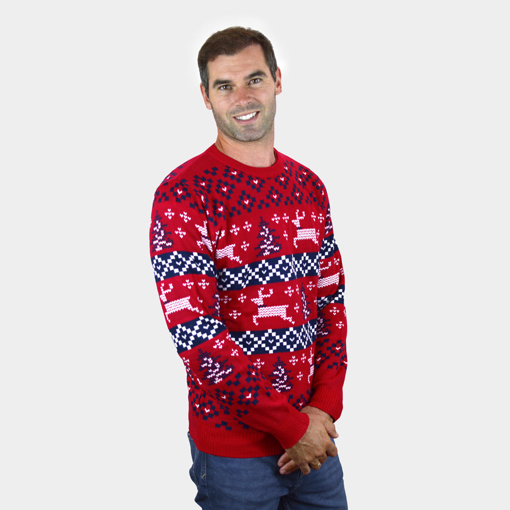 homem Camisola de Natal Vermelha Canadá