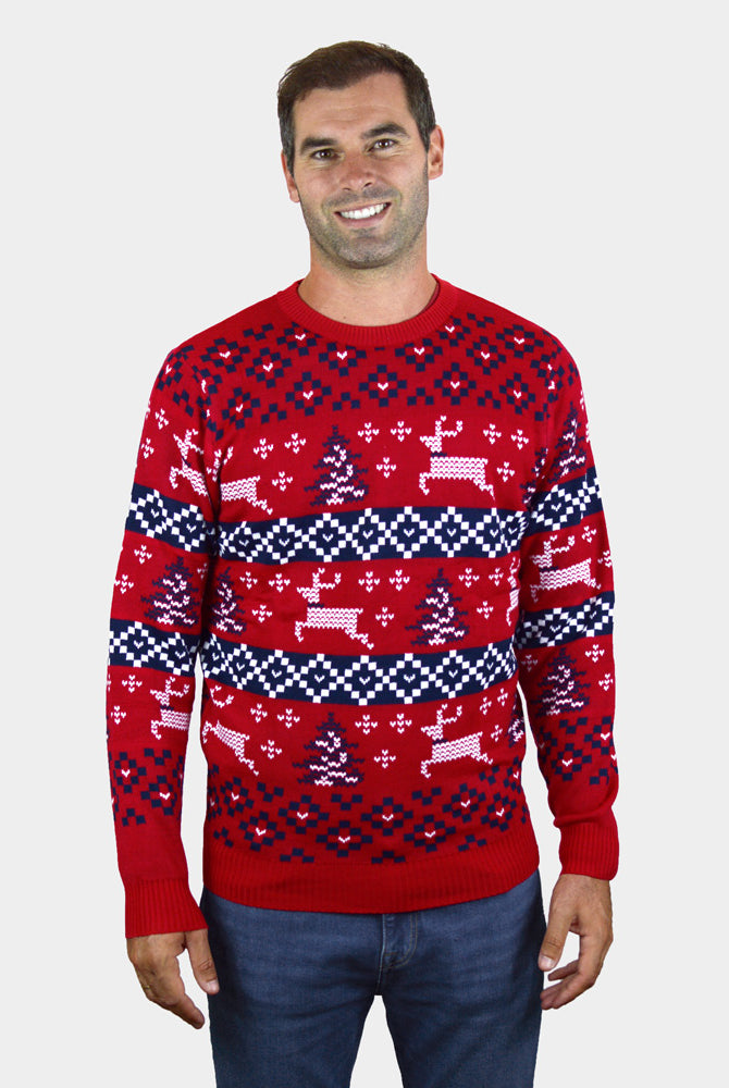 Camisola de Natal Vermelha Canadá homem
