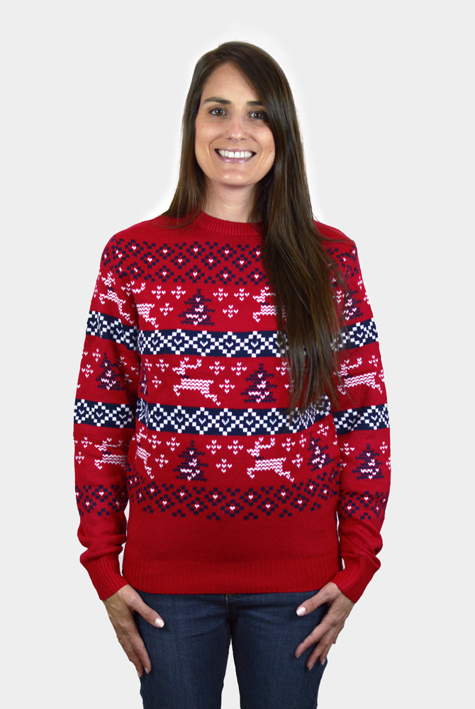 Camisola de Natal Vermelha Canadá mulher