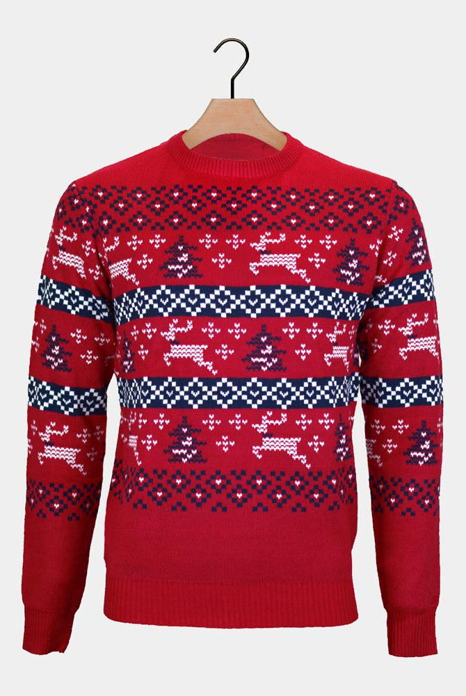 Camisola de Natal Casal Vermelha Canadá