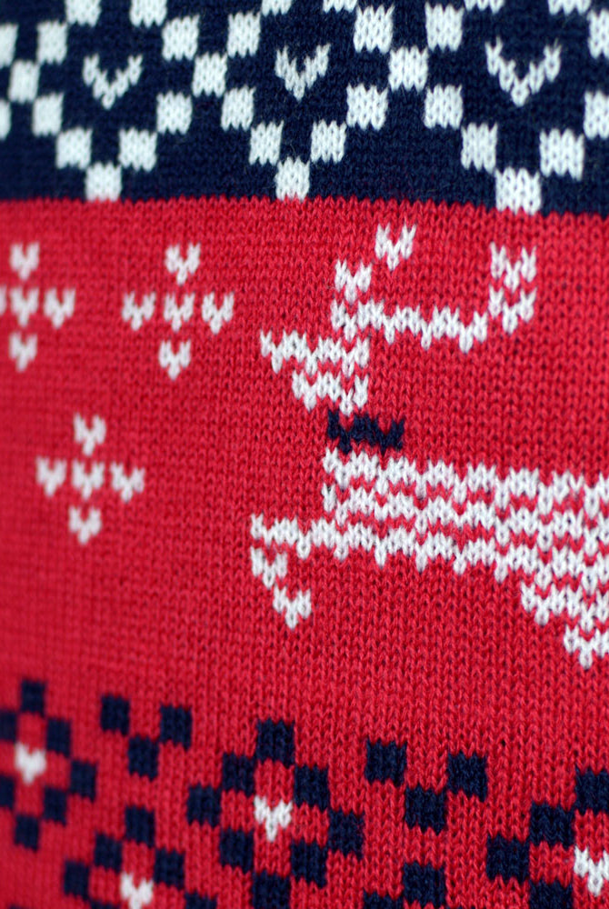 Camisola de Natal Vermelha para Família Canadá rena