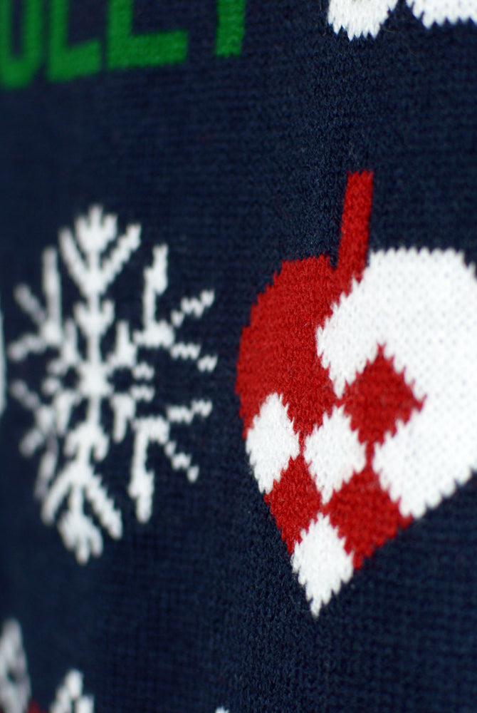Camisola de Natal Cárdigan para Azul y Vermelha Homem