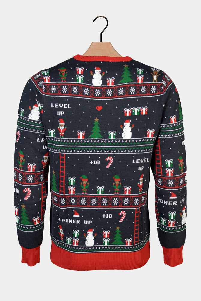 Camisola de Natal Vintage Gaming para Família