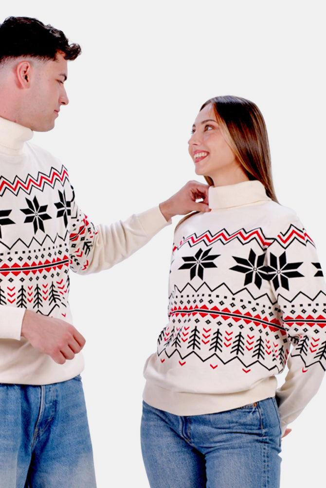 Camisola para Homem em Algodão Orgânico Après-ski Casal