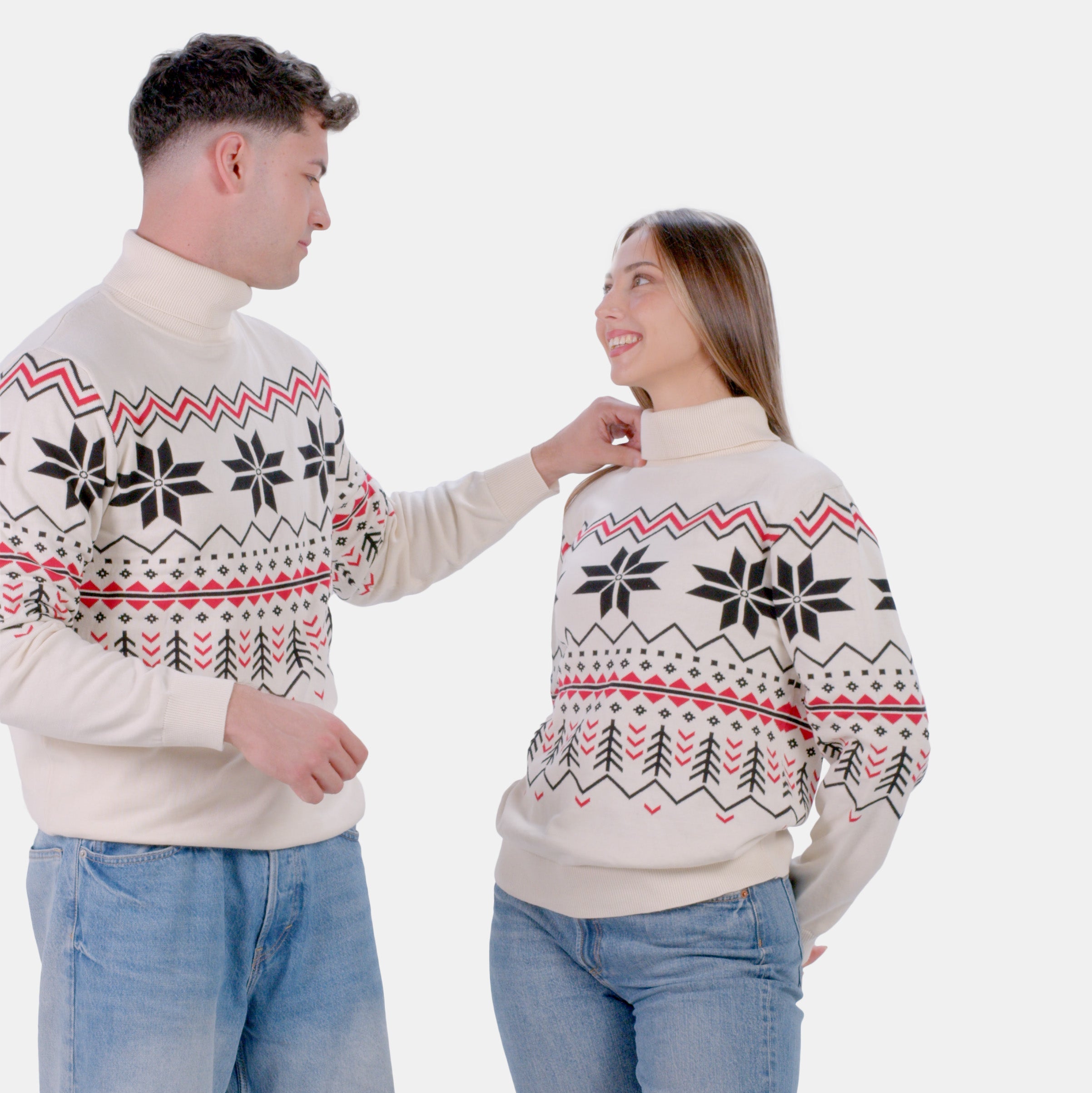 Camisola para Homem em Algodão Orgânico Après-ski Casal