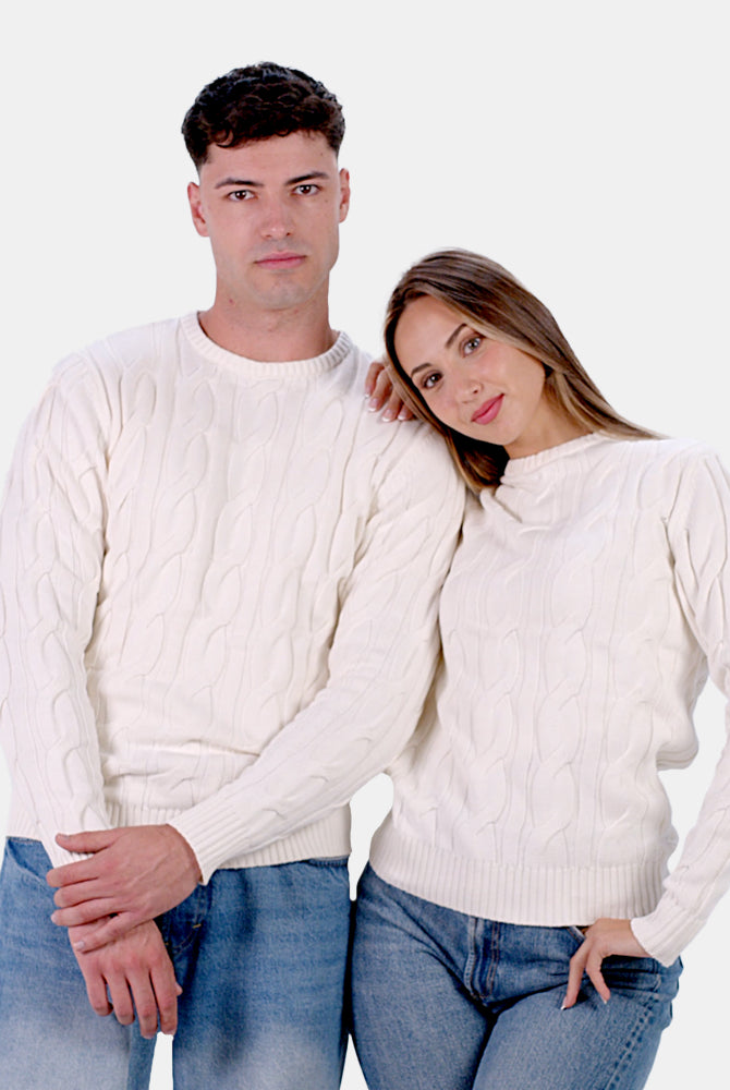 Camisola para Homem em Algodão Orgânico Snowfall Casal
