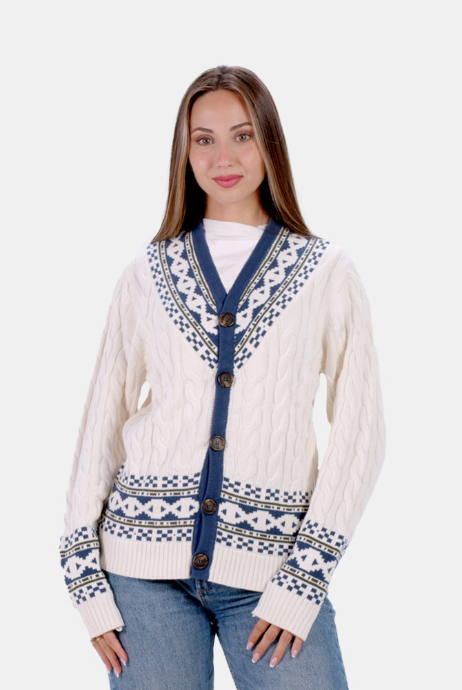 Camisola para Homem Cardigã em Algodão Orgânico Cottage Mulher