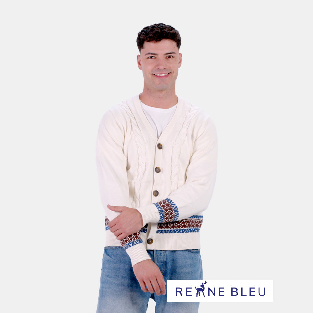 Camisola para Homem Cardigã em Algodão Orgânico Renne