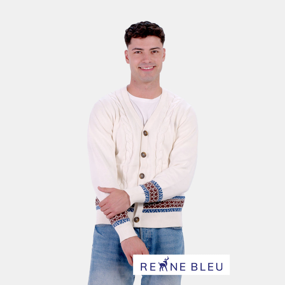 Camisola para Homem Cardigã em Algodão Orgânico Renne