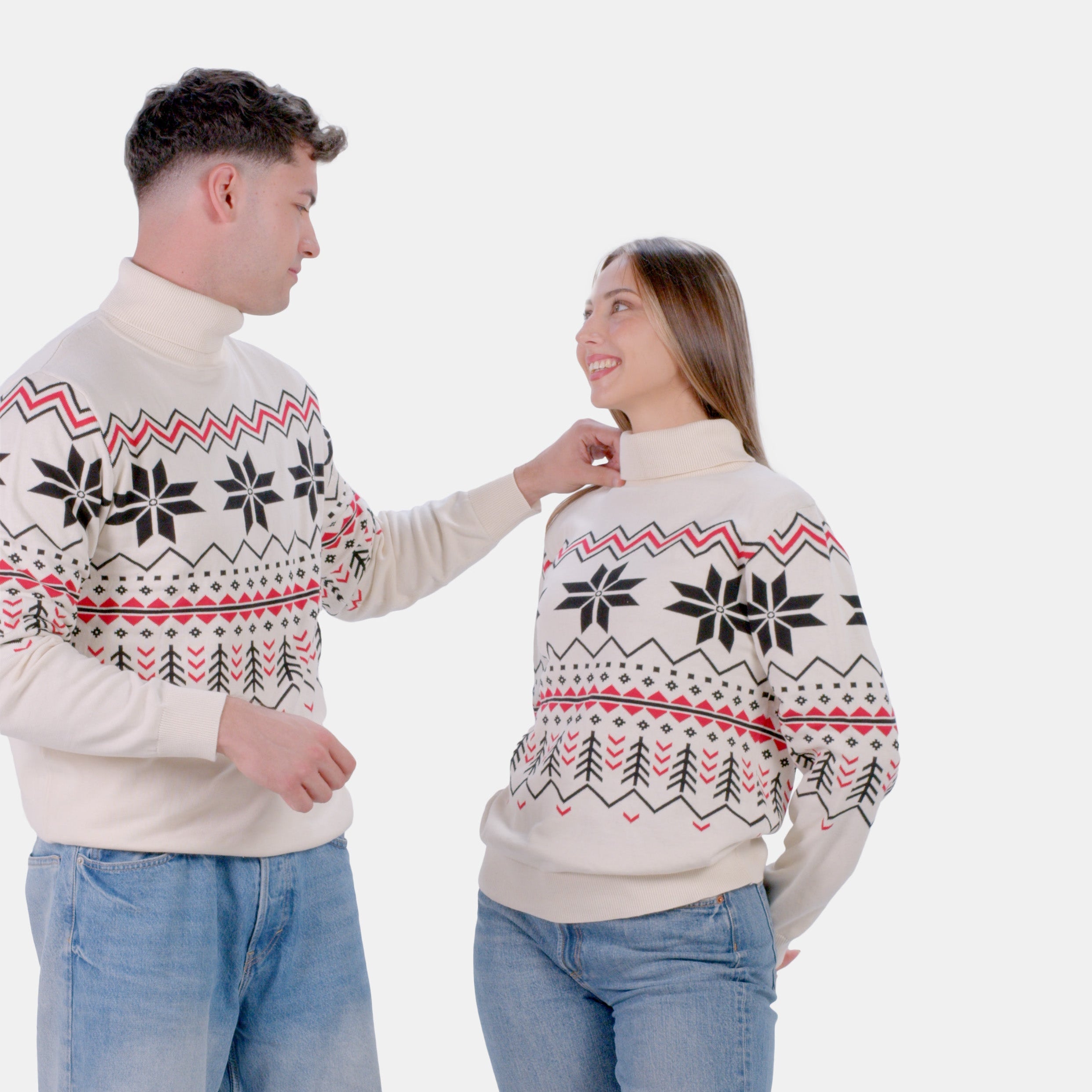 Camisola para Mulher em Algodão Orgânico Après-ski Casal