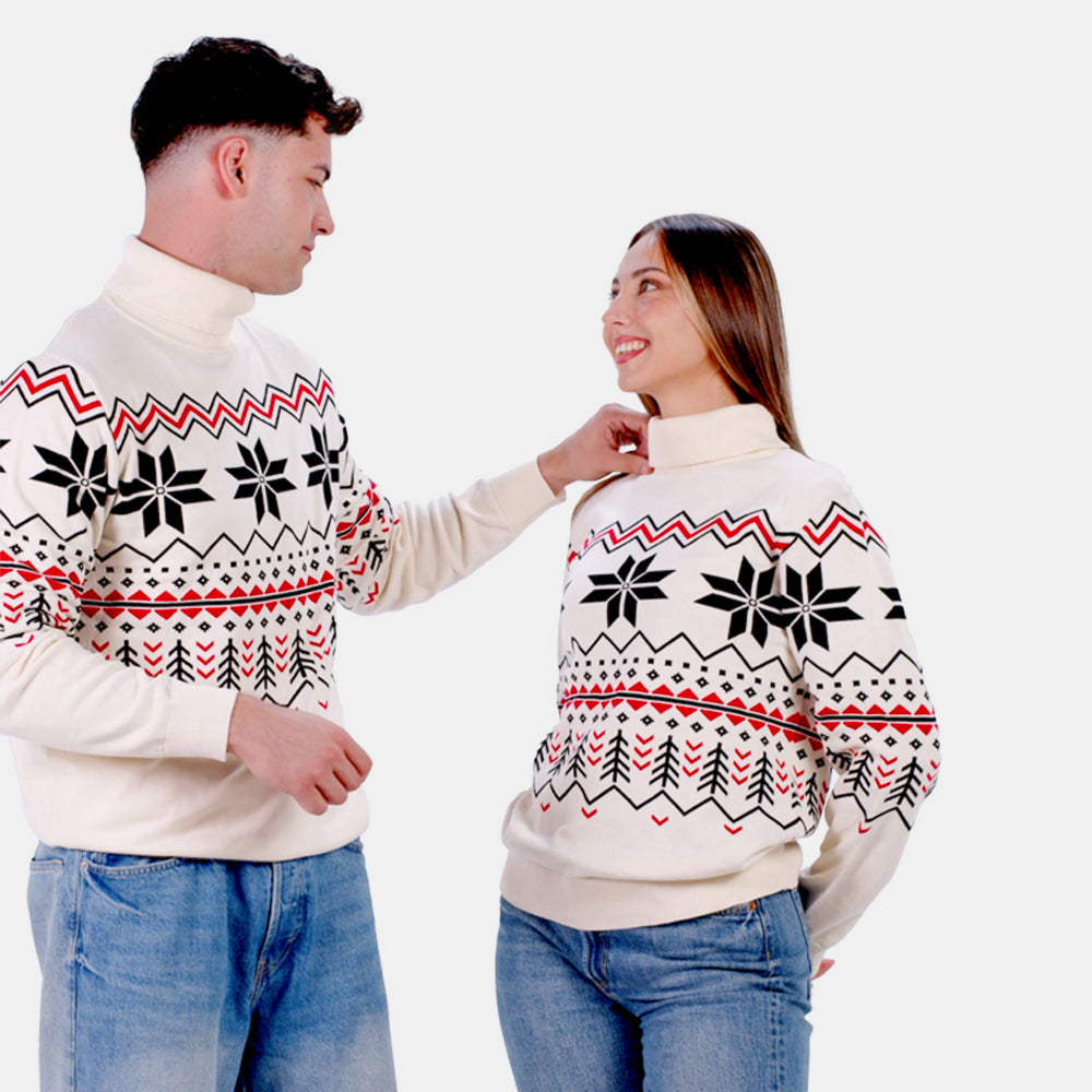 Camisola para Mulher em Algodão Orgânico Après-ski Casal