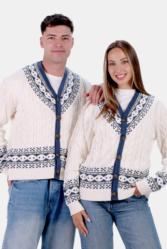 Camisola para Mulher Cardigã em Algodão Orgânico Cottage Casal