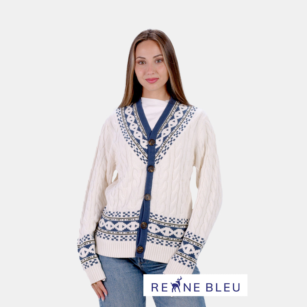 Camisola para Mulher Cardigã em Algodão Orgânico Cottage