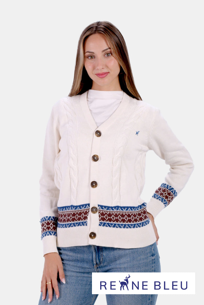 Camisola para Mulher Cardigã em Algodão Orgânico Renne