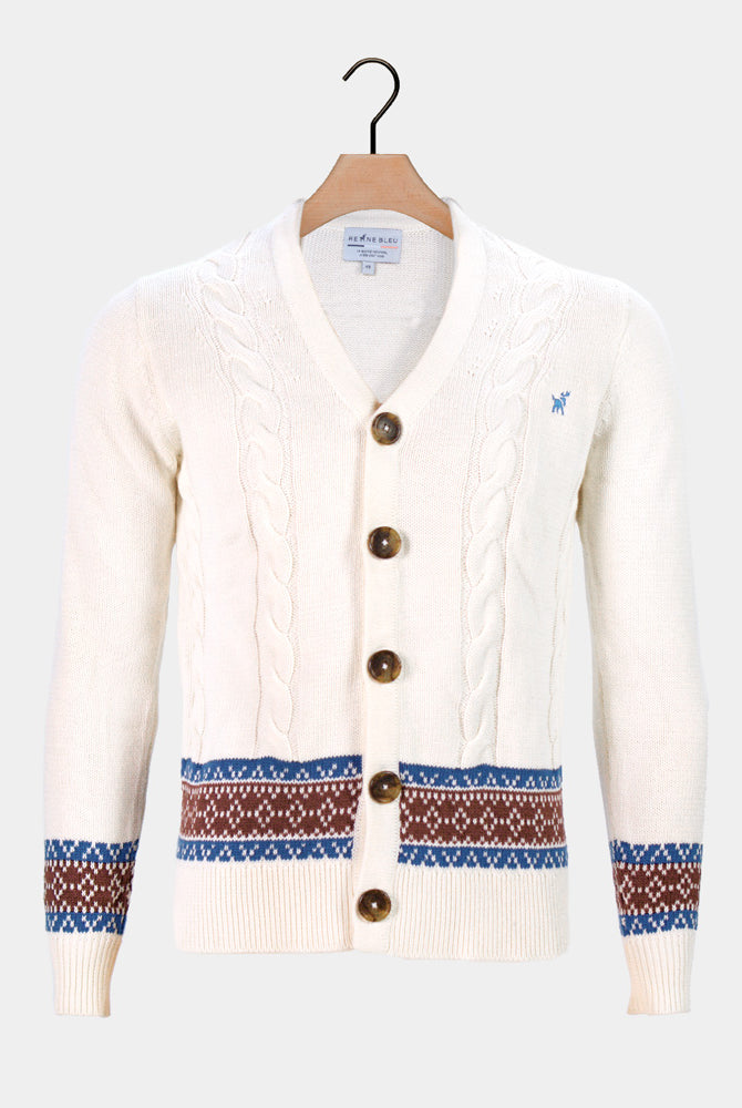 Cardigã Camisola para Casal em Algodão Orgânico Renne