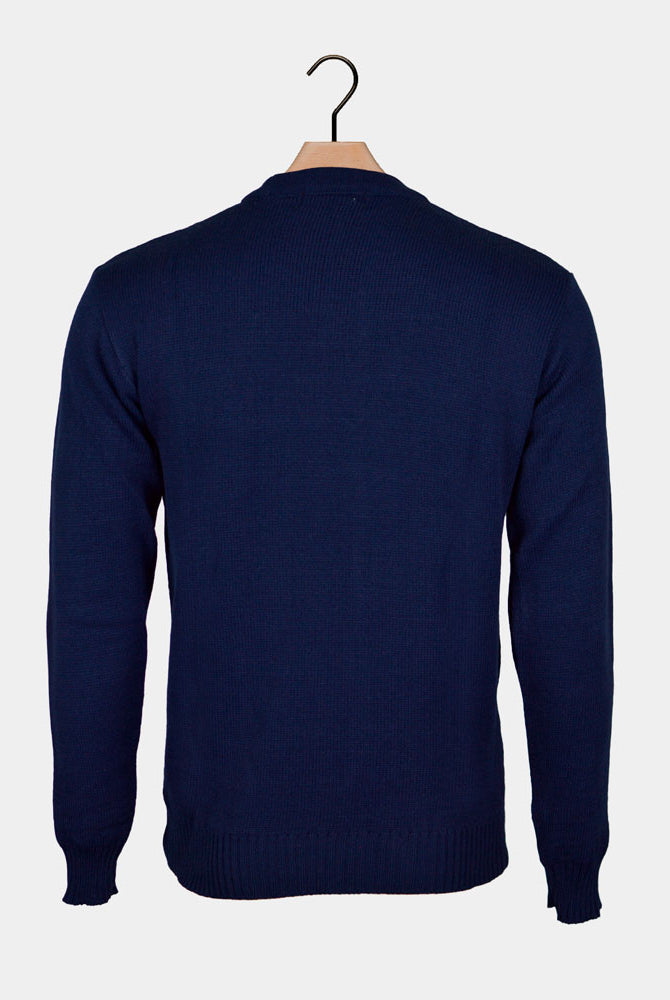 Ho Ho Ho! Camisola de Natal para Casal Azul Pai Natal