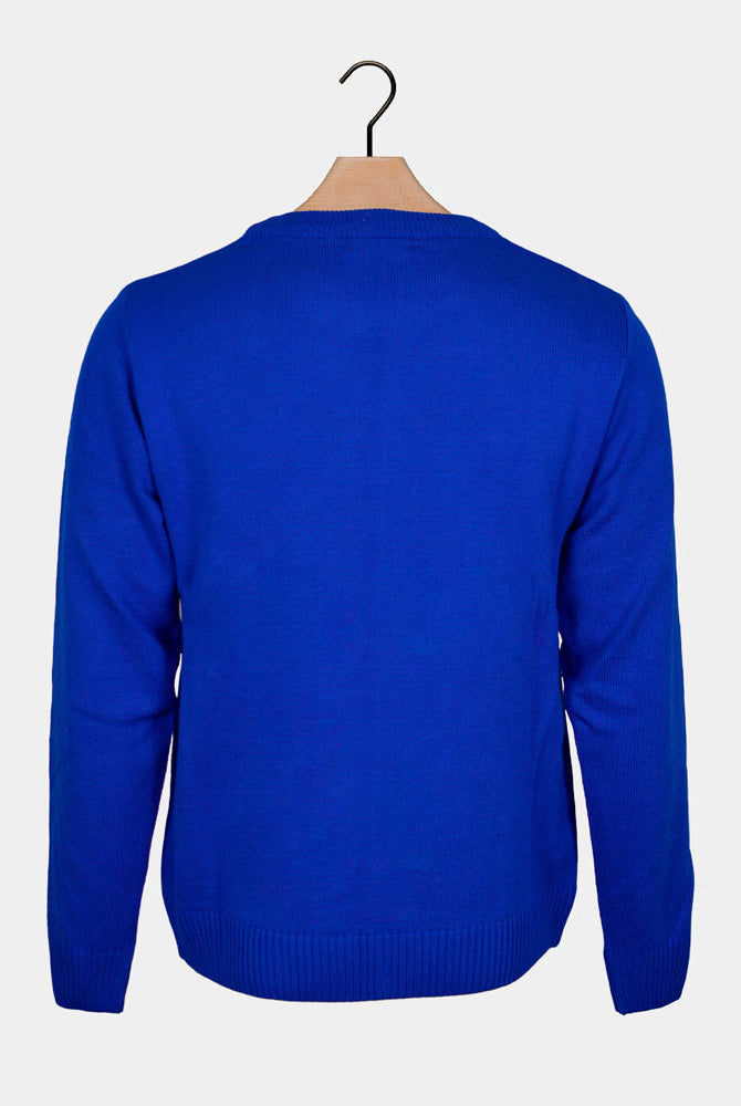 Camisola de Natal para Casal Azul