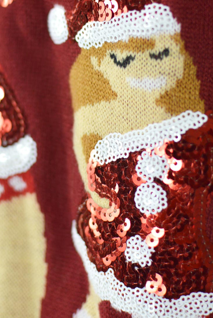 Camisola de Natal Jingles Ladies Lantejoulas