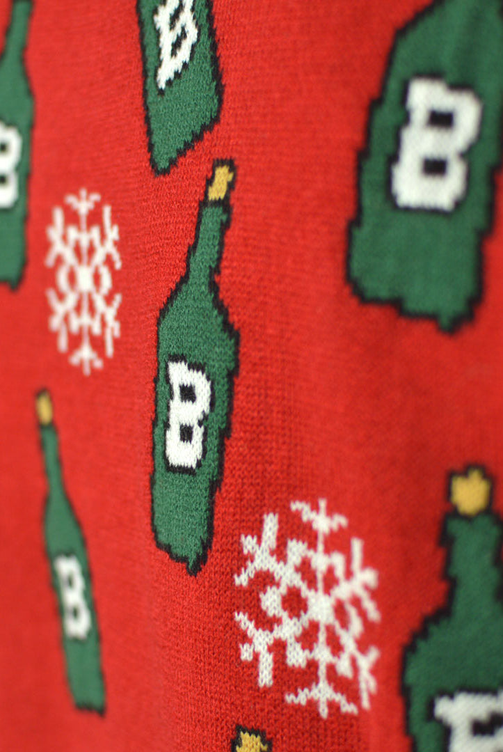 Camisola de Natal para Casal Rena detalhe Abridor de Cerveja