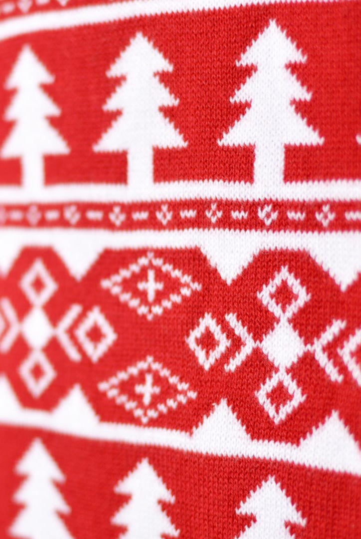 Camisola de Natal Casal Vermelha com Cachorrinho