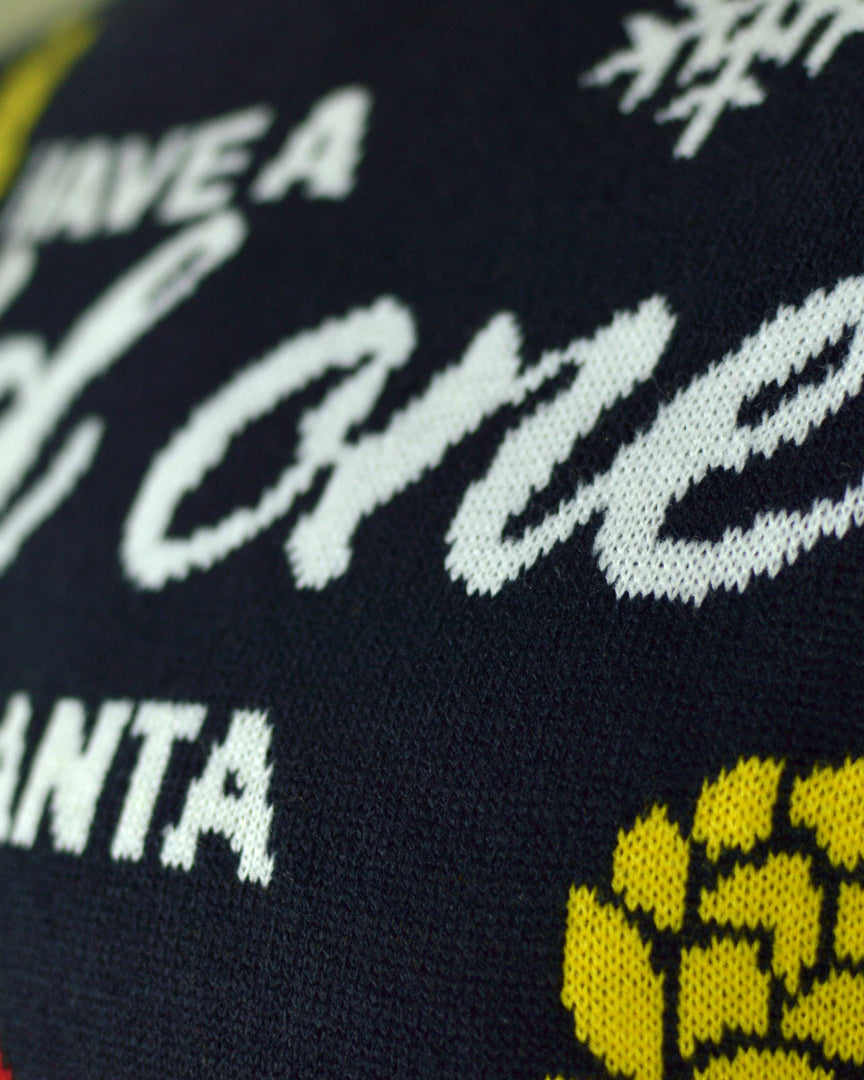 Camisola de Natal para Homem Luzes LED Pai Natal Cerveja