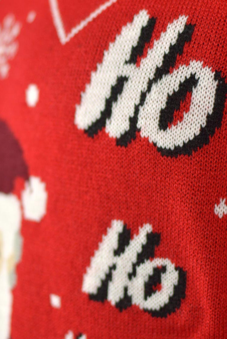 Camisola de Natal Pai Natal para Homem entrando pela Chaminé