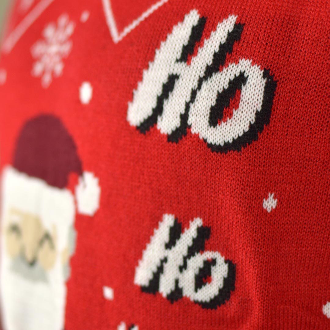 Camisola de Natal Pai Natal para Homem entrando pela Chaminé
