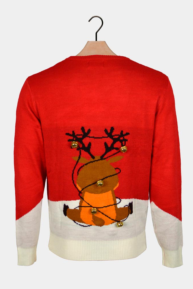 Jingle Bells Suck Camisola de Natal para Casal Vermelha