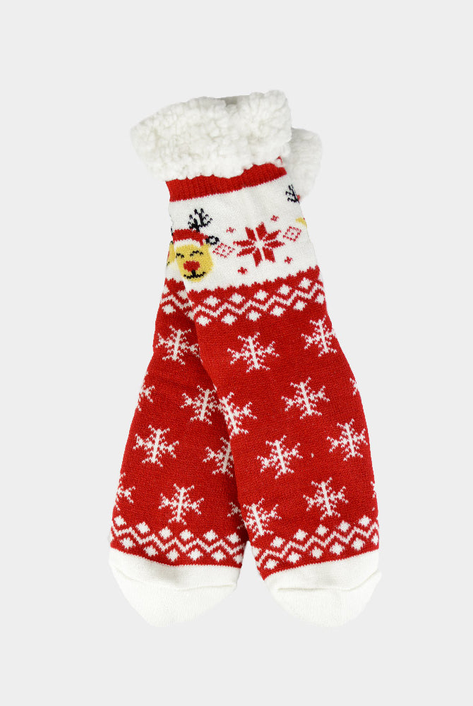 Meias de Natal Rena com gorro de Natal Domésticas