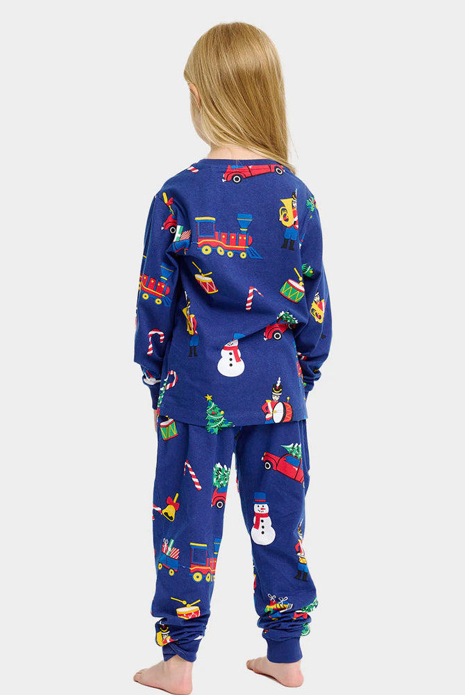 Pijama de Natal Crianças Unisex com Brinquedos de Natal