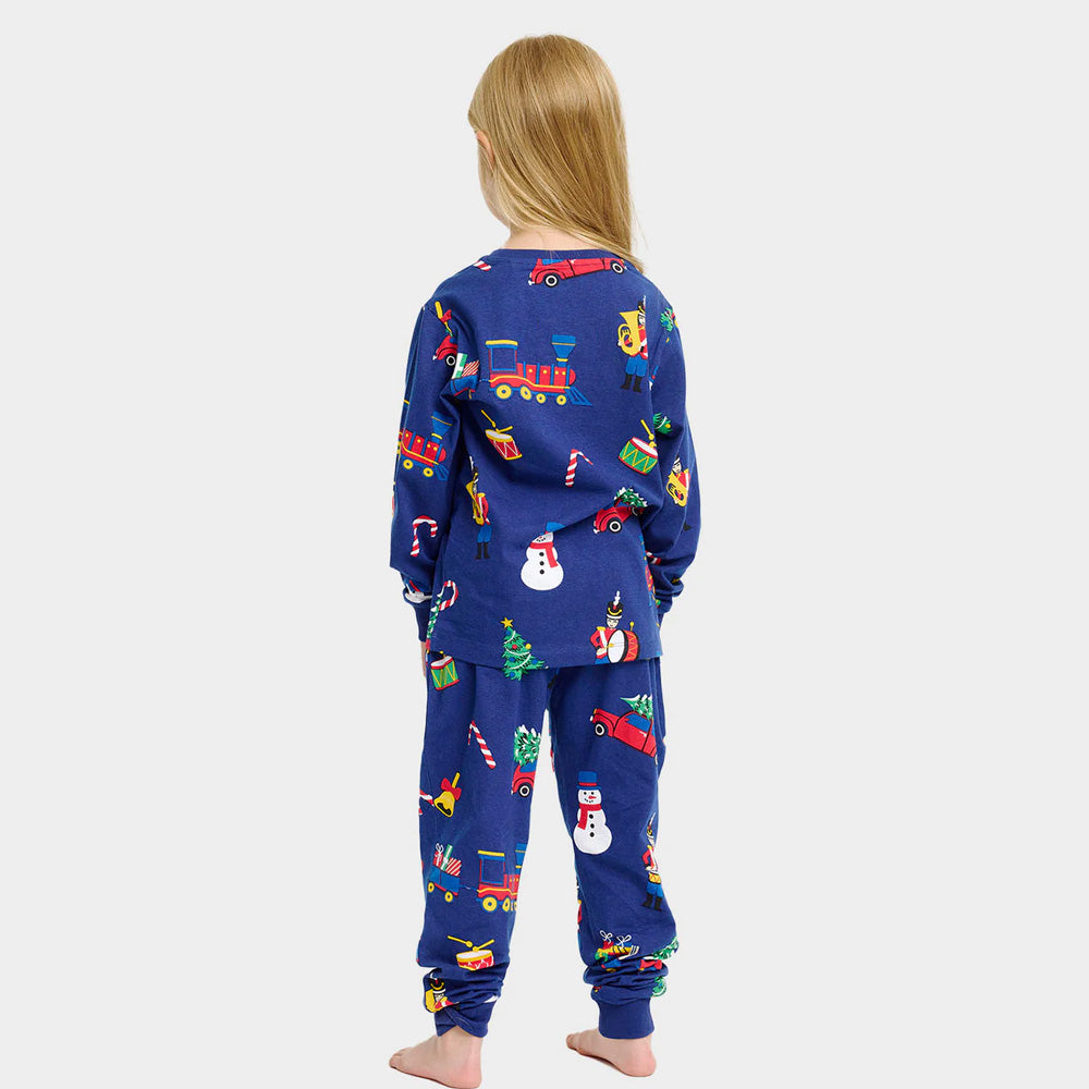 Pijama de Natal Crianças Unisex com Brinquedos de Natal