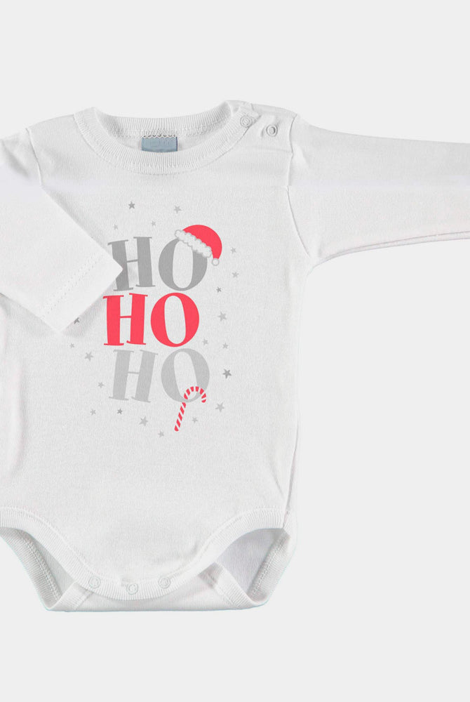 Body de Natal para Bebê HO HO HO