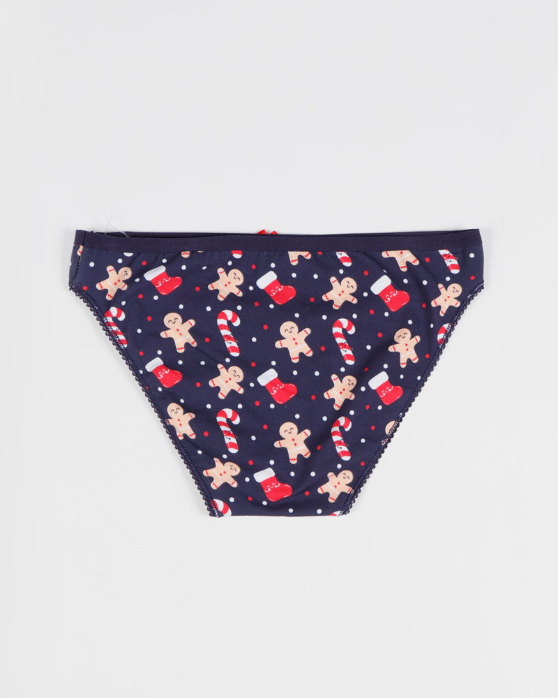 Calcinha de Natal para Menina Mr Wonderful Biscoitos Bastões