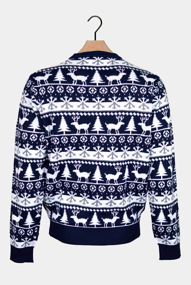 Camisola de Natal para Família com Pinheiros, Renas e Neve cstas