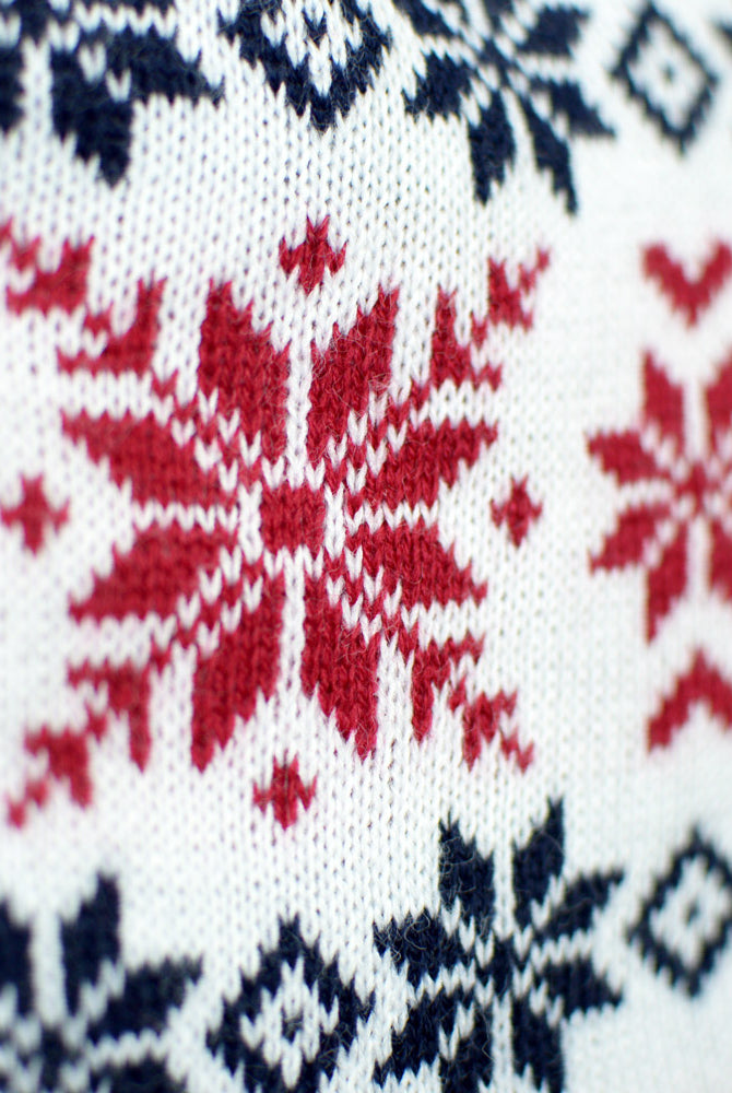 Camisola de Natal para Família com Rena e Pai Natal Sorridentes Detalhe Neve