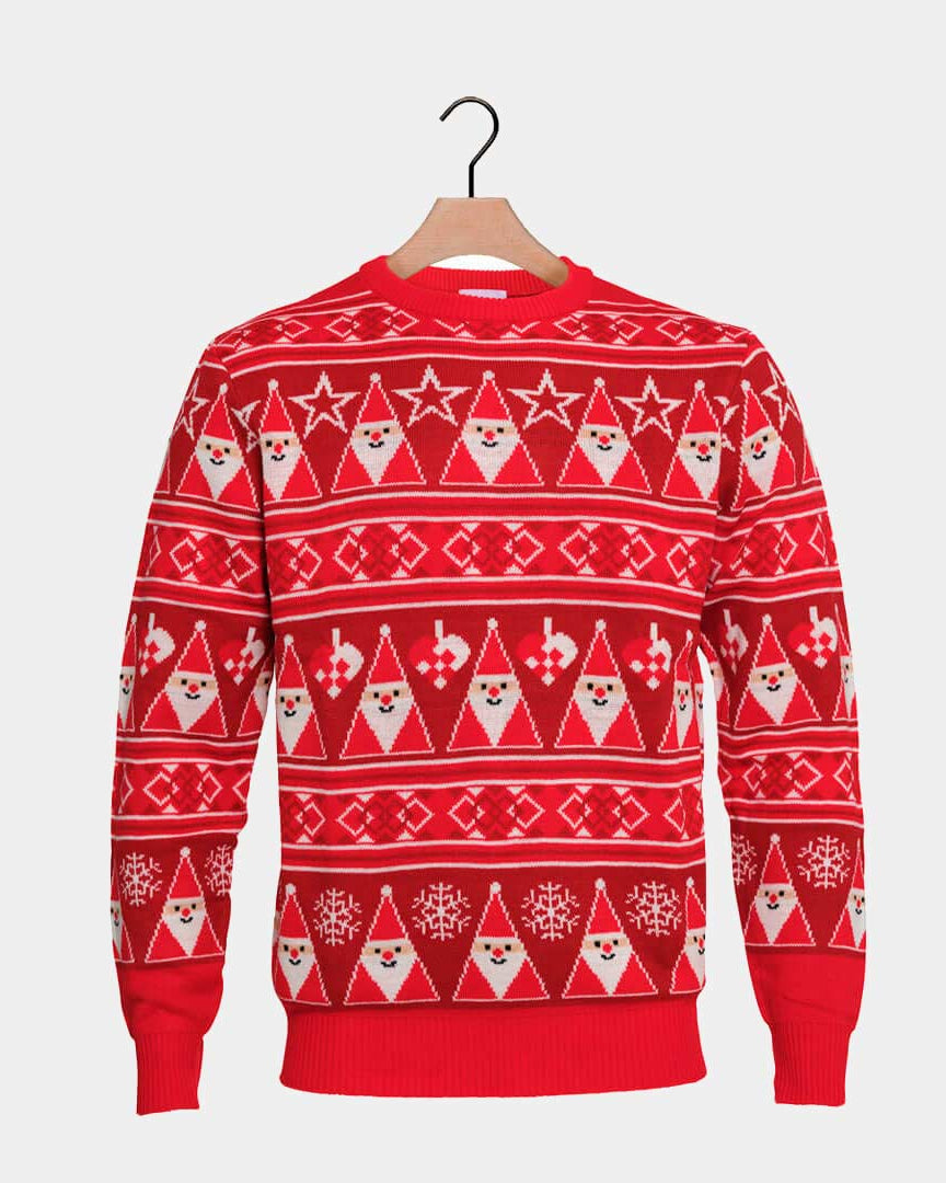 Camisola de Natal Vermelha Pai Natal