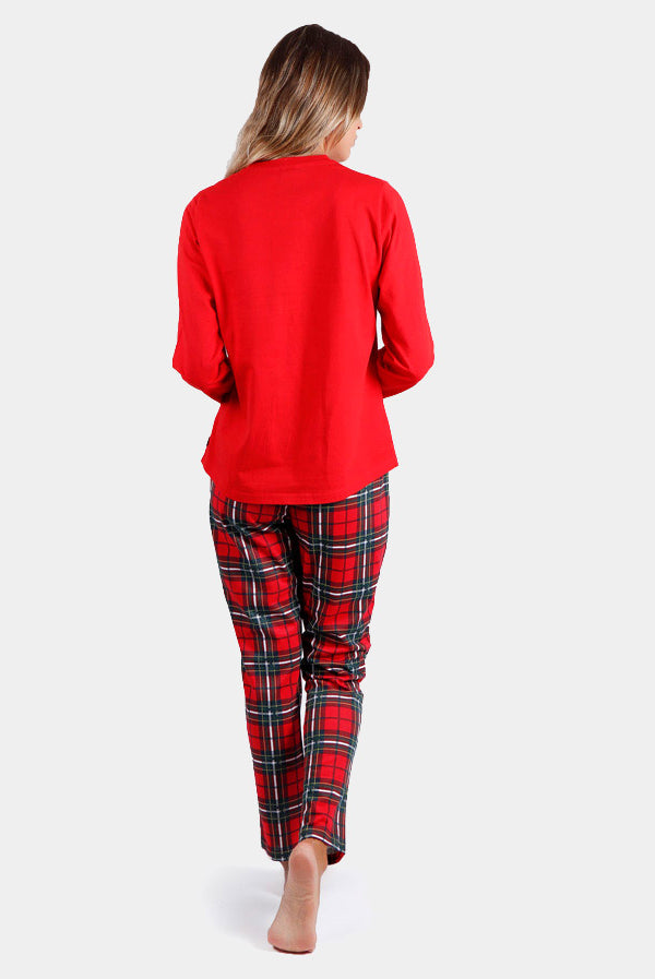 Pijama de Natal Mulher Vermelho Smile