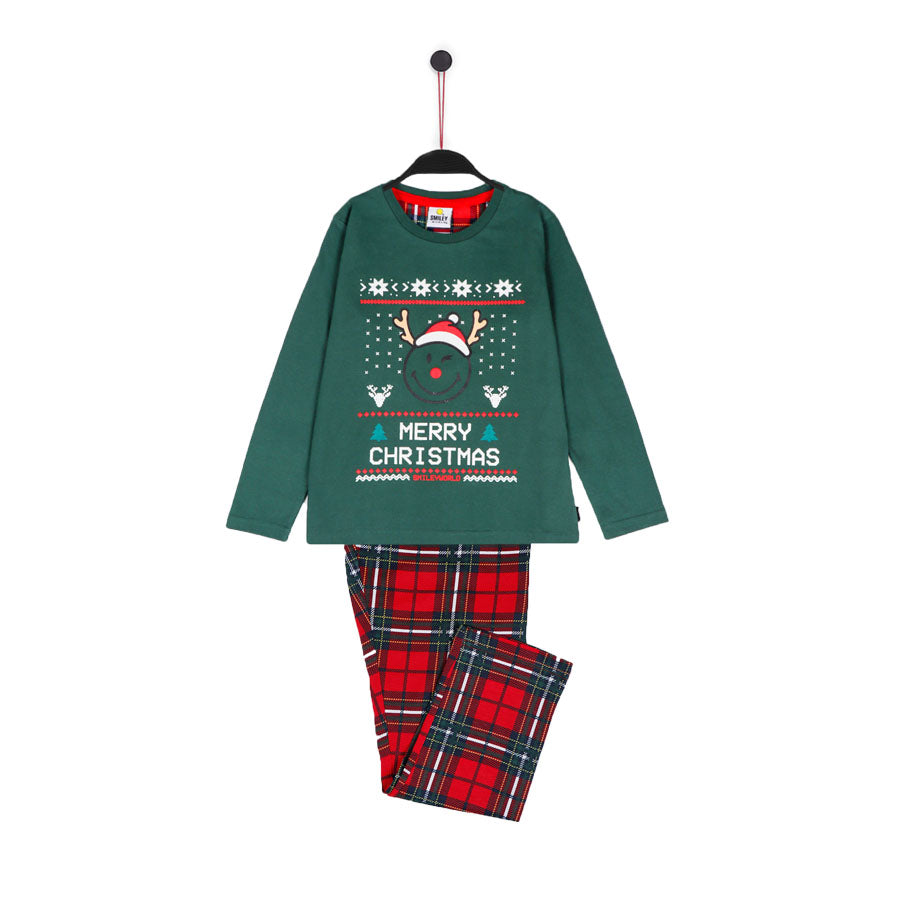 Pijama de Natal para Crianças Verde Smile