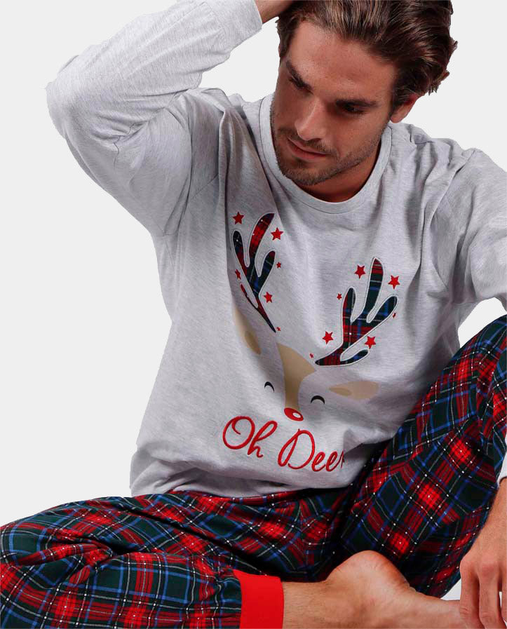 Pijama Oh Deer de Homem Natal para